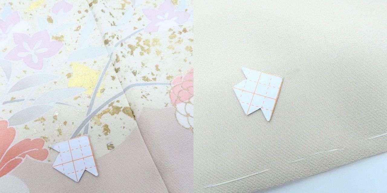  百華 Y 4187 未着用 金駒刺繡 仕付け糸付 手縫い仕立て 正絹 訪問着 着物 訪問着 付け下げ 着物