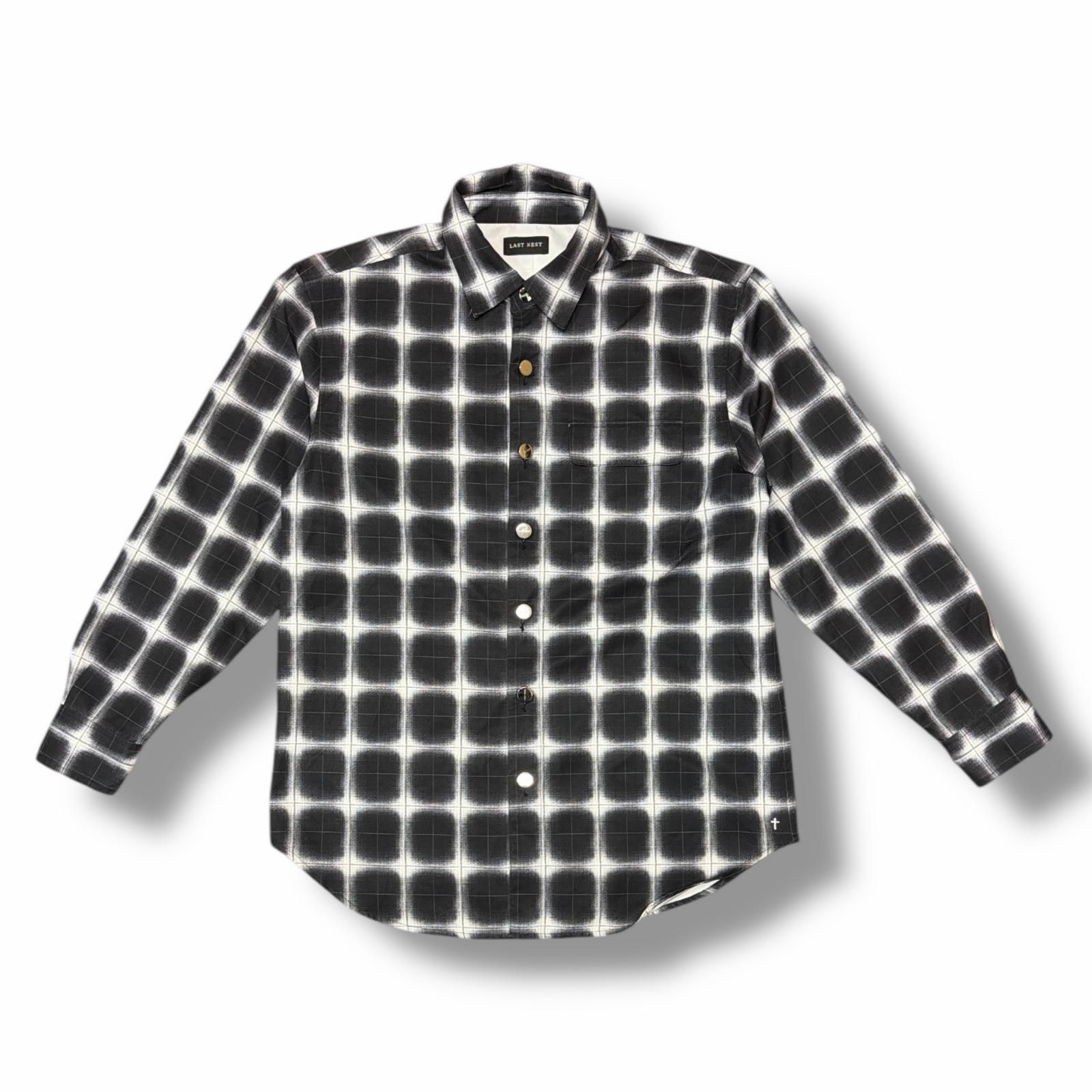 参考上代41800円 LAST NEST 25AW Printed Flannel Shirts プリント