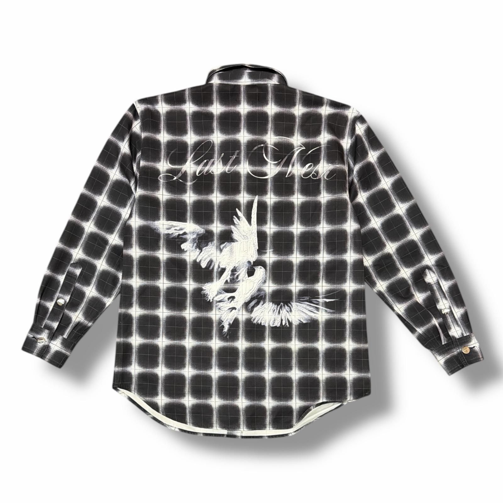 参考上代41800円 LAST NEST 25AW Printed Flannel Shirts プリント