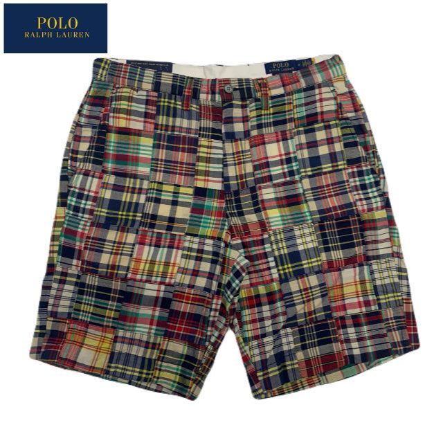 POLO SHORT ポロ ラルフローレン パッチワーク ショーツ クラシック フィット CLASSIC FIT 9 1738 動きやすい 秋コーデ