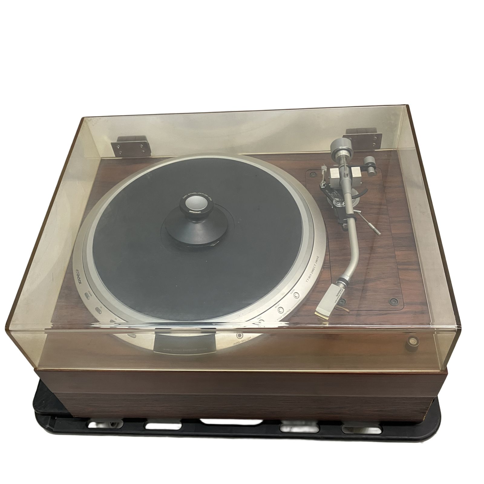 Victor TT 801 SAEC WE 407 23 ビクター ターンテーブル サエク トーンアーム 木製キャビネット付 レコードプレーヤー オーディオ機器