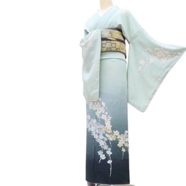 百華❀Y4188◇未着用 十日町友禅 遠田藤舟落款 仕付け糸付 手縫い
