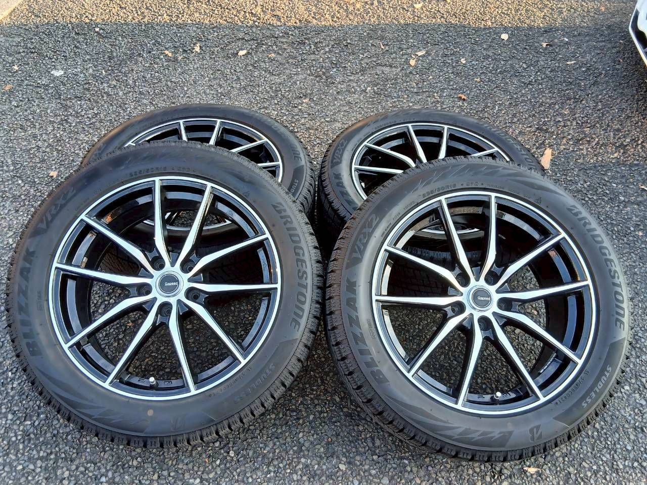 Gspeed P 02 ホイール スタッドレスタイヤ BLIZZAK VRX 2 235 50 R 18 アルファード ヴェルファイア クラウン等へ