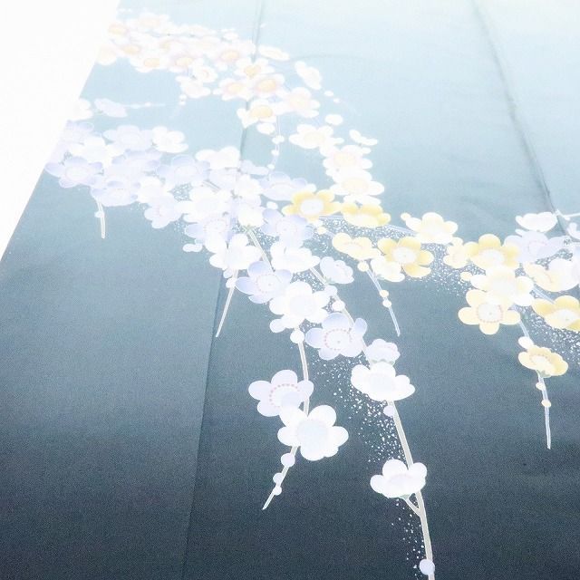 百華❀Y4188◇未着用 十日町友禅 遠田藤舟落款 仕付け糸付 手縫い