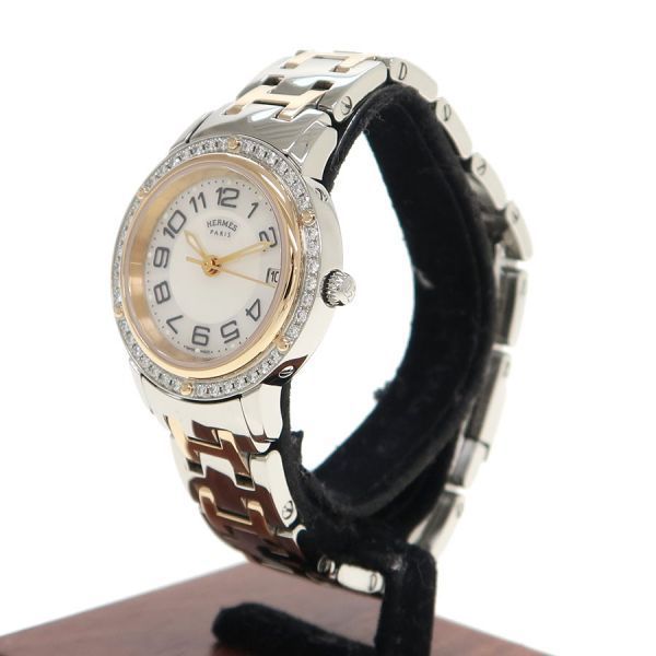 エルメス クリッパーナクレ 24ｍｍ CP 1.222 レディース 腕時計 Aランク