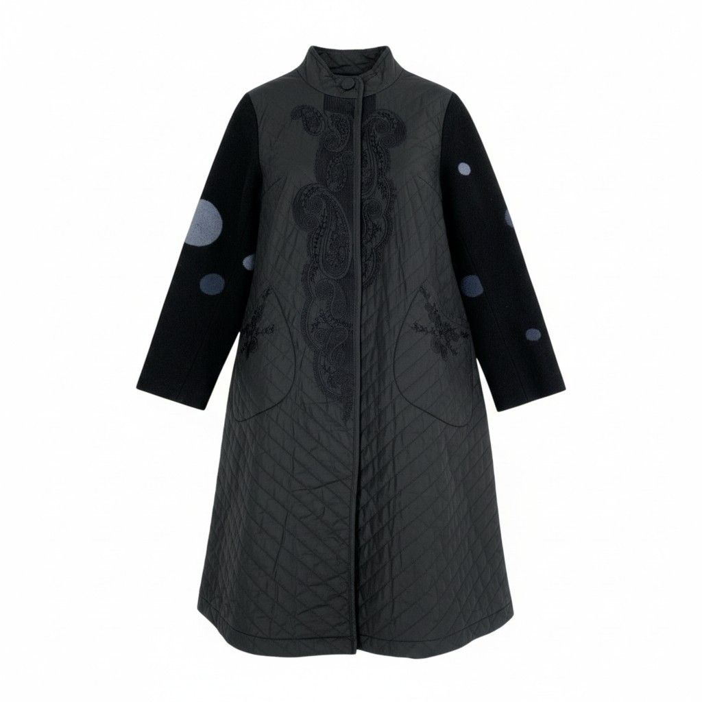 39L12 TOKUKO 1er VOL トクコプルミエヴォル 異素材切替 ロングコート