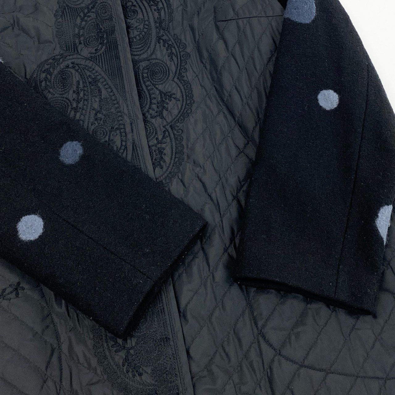 39L12 TOKUKO 1er VOL トクコプルミエヴォル 異素材切替 ロングコート