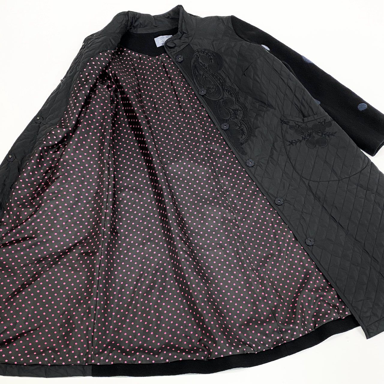 39L12 TOKUKO 1er VOL トクコプルミエヴォル 異素材切替 ロングコート