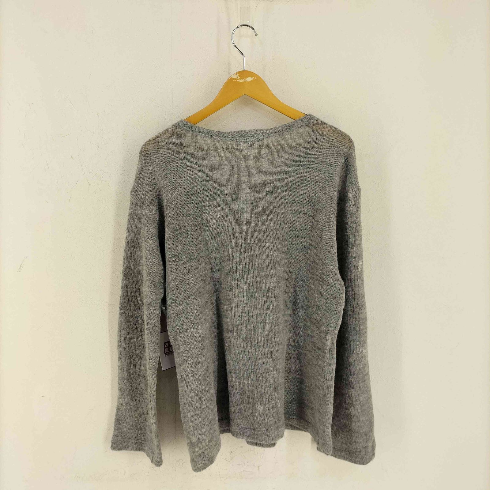 03aw Yohji Yamamoto Pour homme アルパカセーター Yohji Yamamoto POUR HOMME モヘア×アルパカ×ウールタートルロング