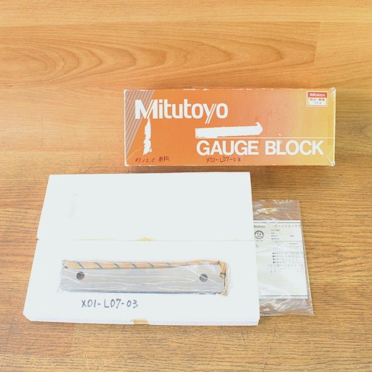Mitutoyo ミツトヨ 611682 03 ブロックゲージ 200 mm 1級 ゲージブロック
