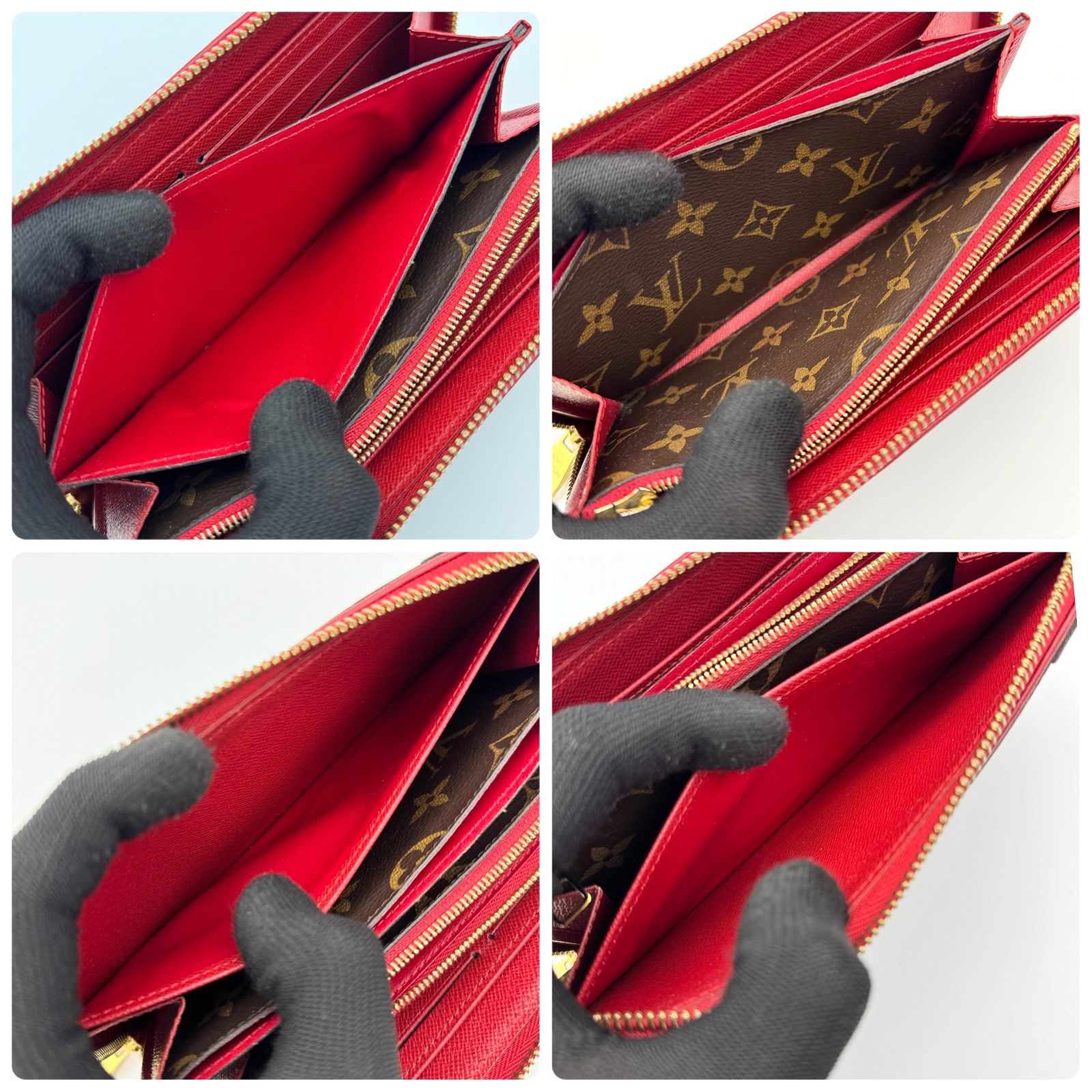 ルイヴィトン LOUIS VUITTON 長財布 ジッピーウォレット ラウンド