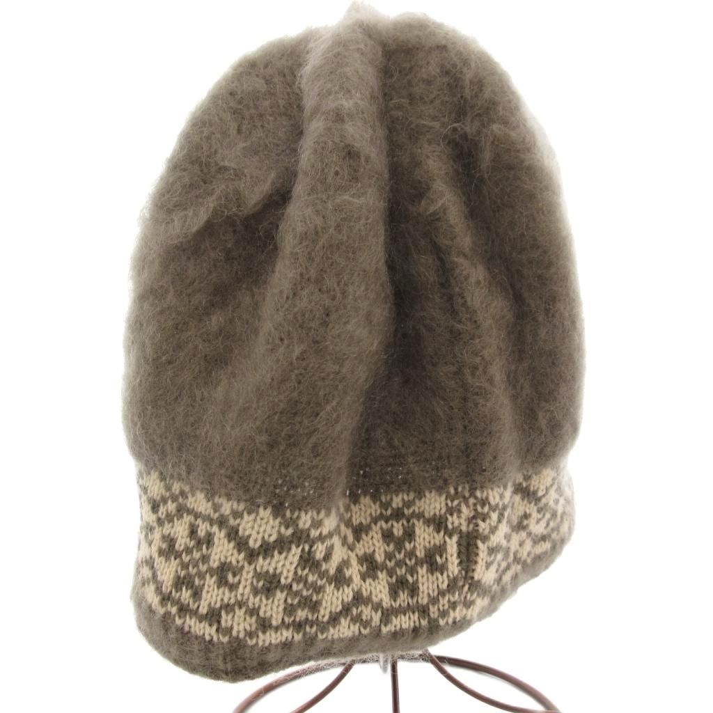 カシラ イタリア製 リアルファー モヘアニット 帽子 ブラウン CA4LA（カシラ） ニット帽 ニットキャップ RAT2 レディース : ZOZOTOWN