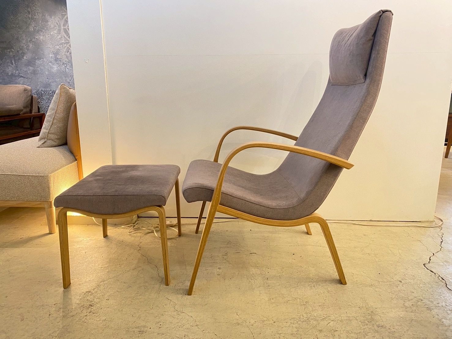 □希少 美品 カンディハウス CondeHouse LINUS LIVING HIGHBACKCHAIR