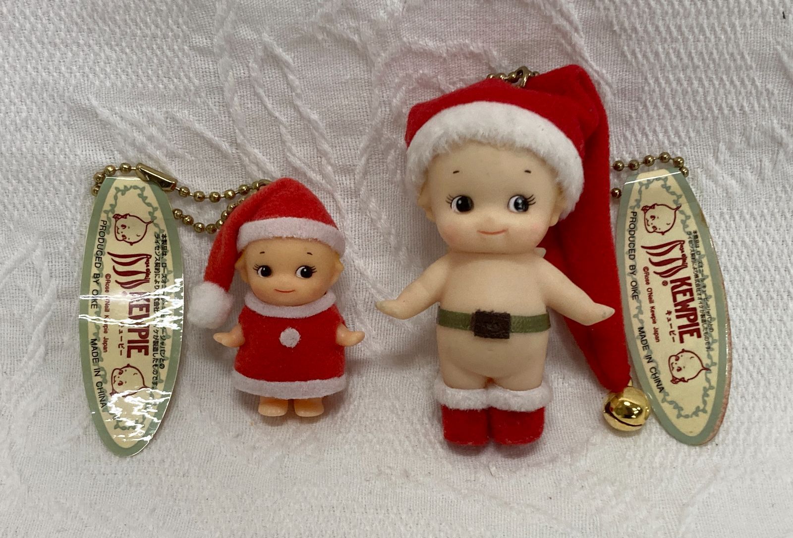 〇未使用 サンタ キューピー人形 2体 クリスマス Xmas ソフビ ローズ