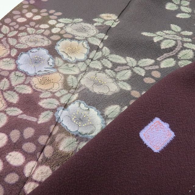 六花-RIKKA- 正絹 滝泰謹製 手縫い仕立て 訪問着 着物 A 4149