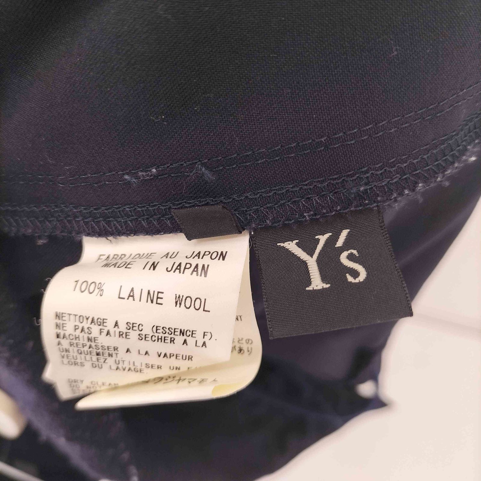 Ys(ワイズ) ウール100% ニット切替 ジョガーカーゴパンツ メンズ JPN：2 【中古】【ブランド古着バズストア】 ワイズ Ys ウール100% ニット切替 ジョガーカーゴパンツ メンズ JPN：2