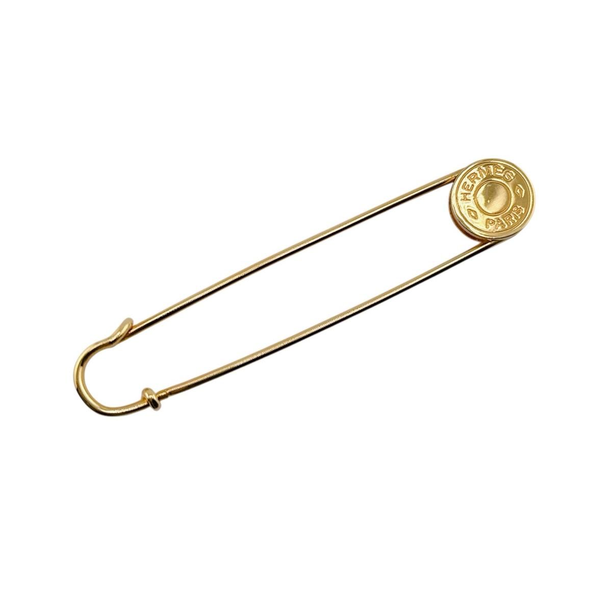 エルメス セリエ ピンブローチ ブローチ HERMES ゴールド