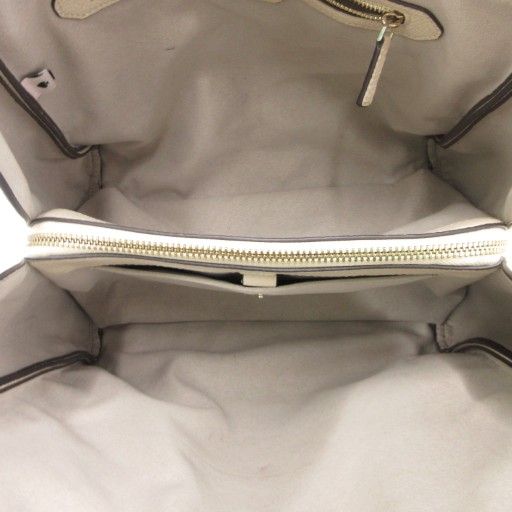 ケイトスペード KATE SPADE ノット ラージ トートバッグ ロゴ 肩掛け レザー アイボリー /AE