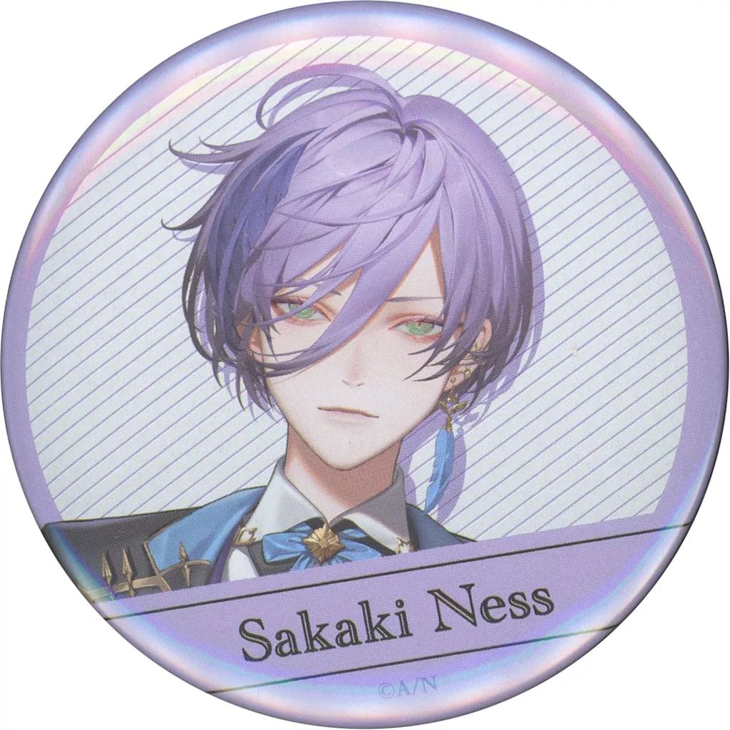 中古】バッジ・ビンズ 榊ネス 缶バッジ 「バーチャルYouTuber にじさん