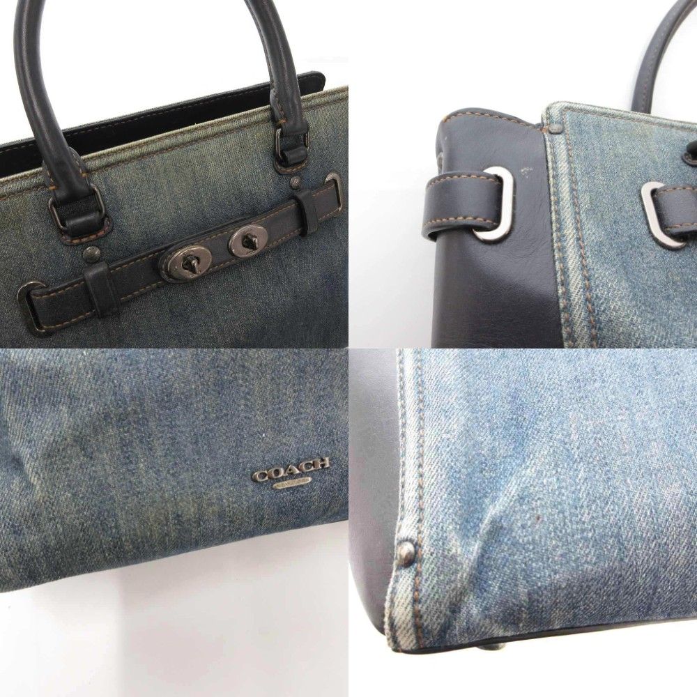 コーチ COACH スワッガー ハンドバッグ ショルダー 2WAY デニム