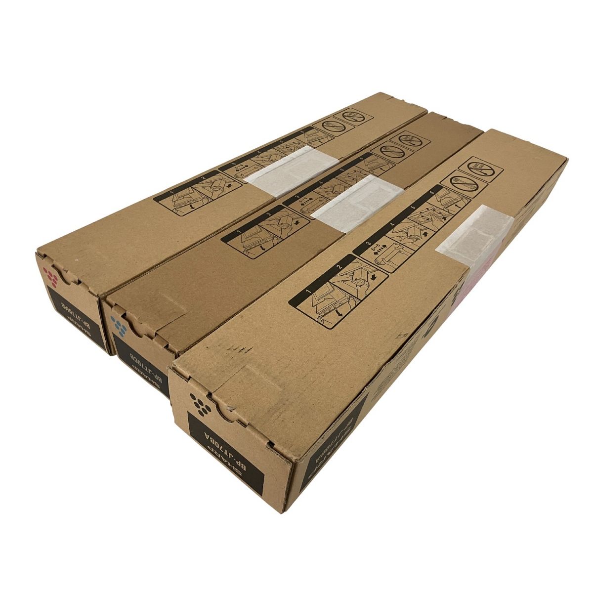 SHARP BP JT 70 BA ブラック CB シアン MB マゼンタ トナー おまとめ