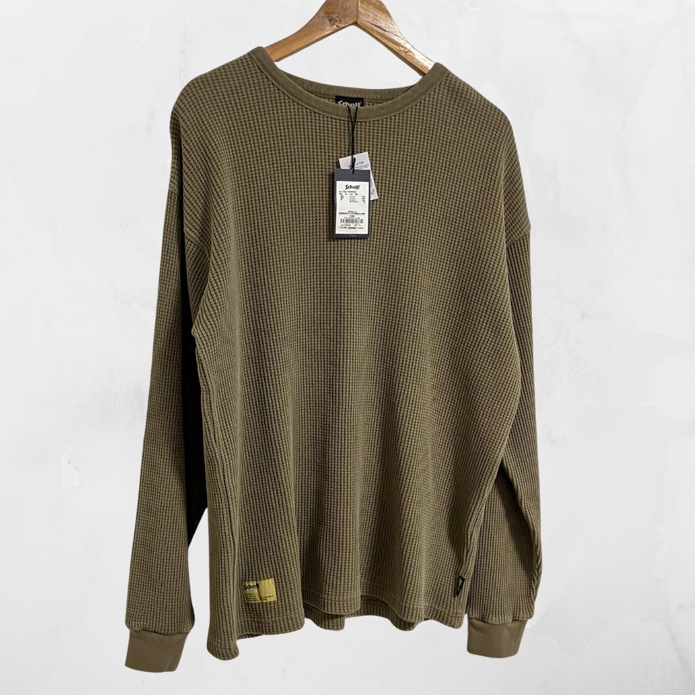 ♥ Schott ショット ワッフル ロングスリーブTシャツ XL