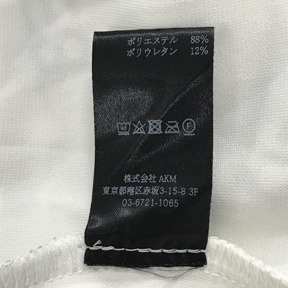 超美品】ウノピゥウノウグァーレトレ 長袖ハイネックシャツ 白×黒 ロゴ