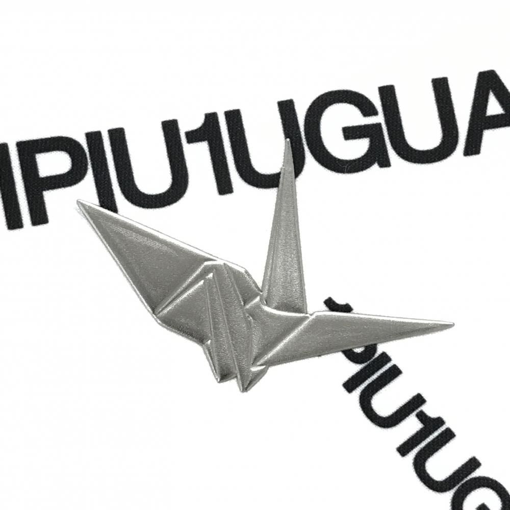 超 ウノピゥウノウグァーレトレ 長袖ハイネックシャツ 白×黒 ロゴ総柄 レディース II M ゴルフウェア シャツ レディースウェア ゴルフ