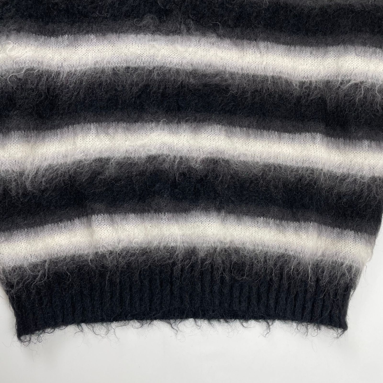MINEDENIM マインデニム / Blurry Border Mohair Knit Pullover モヘヤ
