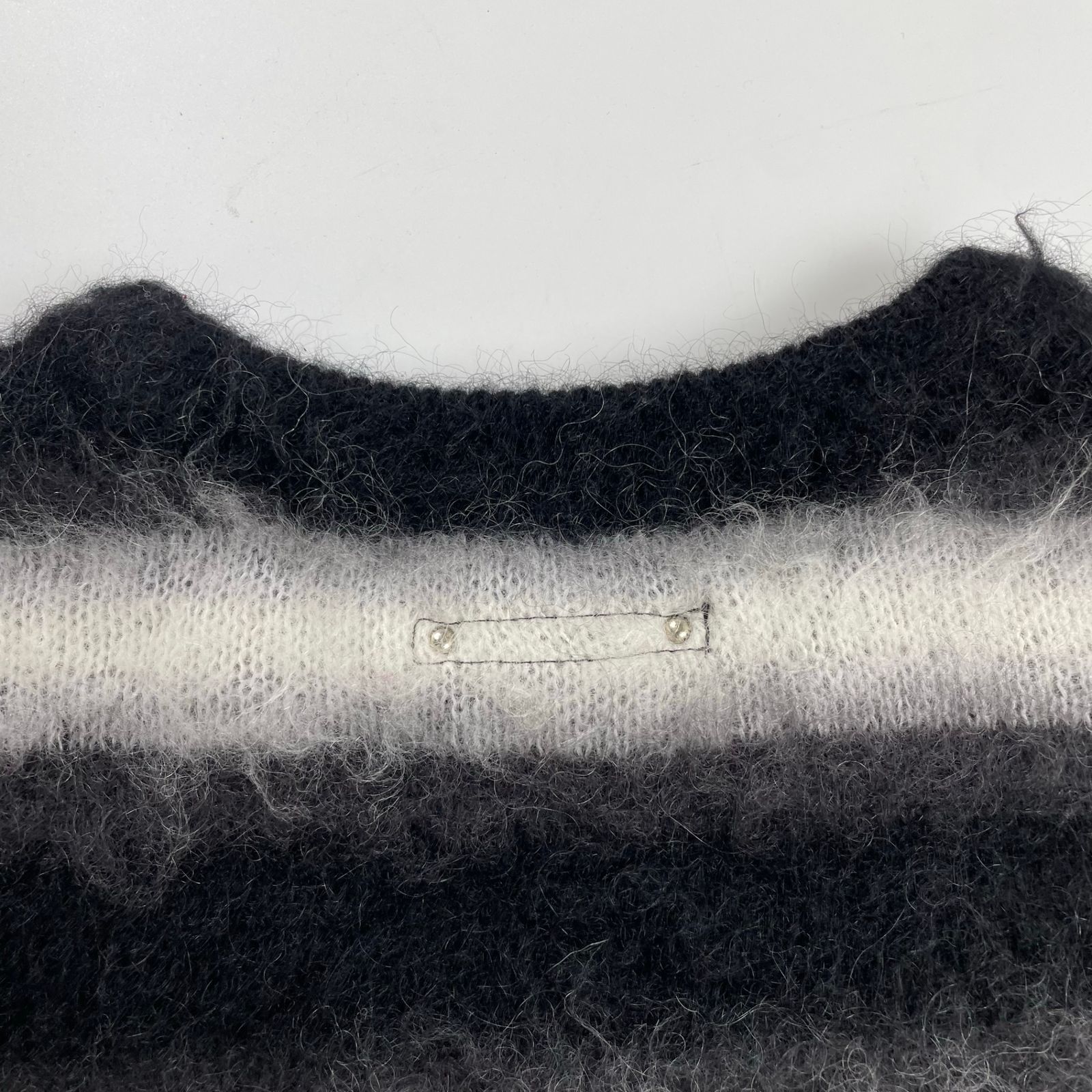 MINEDENIM マインデニム / Blurry Border Mohair Knit Pullover モヘヤ