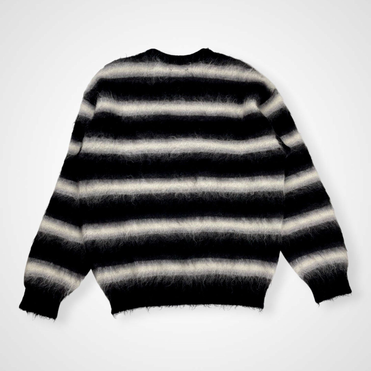MINEDENIM マインデニム / Blurry Border Mohair Knit Pullover モヘヤ