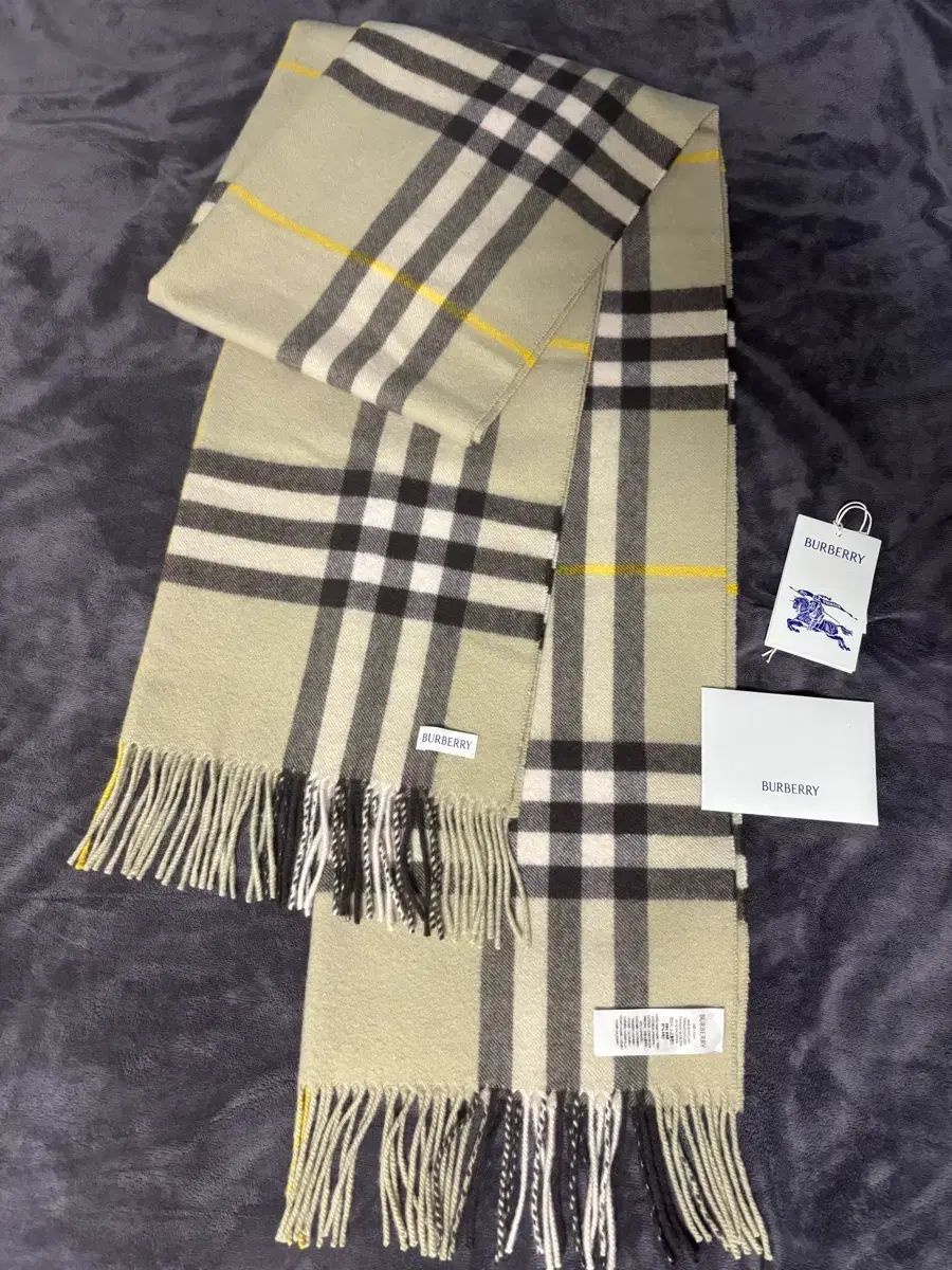 ほぼ バーバリー カシミア マフラー 200 * 52