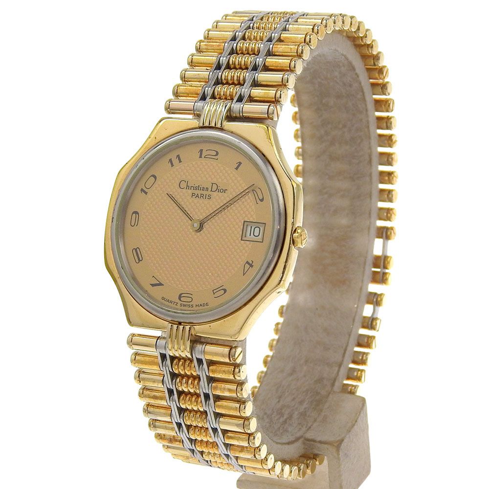 Dior】クリスチャンディオール デイト 45.15.01 金メッキ クオーツ