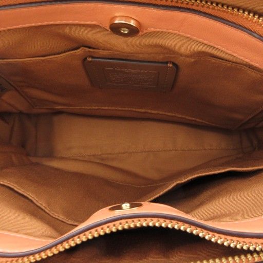 コーチ COACH ハンドバッグ ショルダー 2WAY クロコ型押し ロゴ 茶 ブラウン F28079 /AE ☆AA★