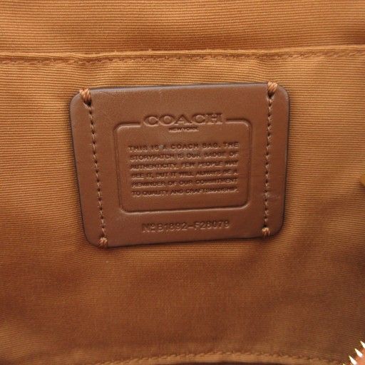 コーチ COACH ハンドバッグ ショルダー 2WAY クロコ型押し ロゴ 茶 ブラウン F28079 /AE ☆AA★