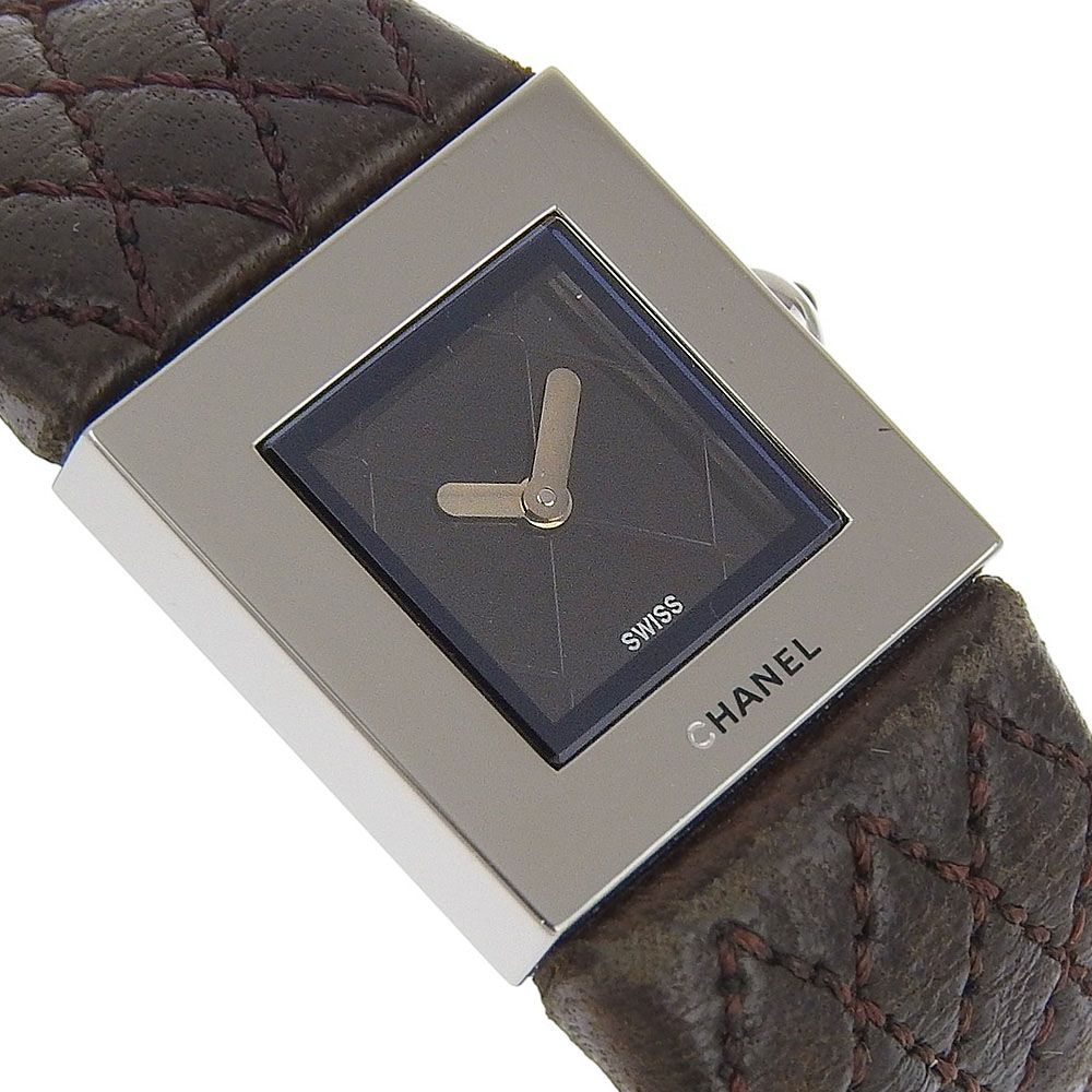  CHANEL シャネル マトラッセ H 0116 ステンレススチール クオーツ アナログ表示 レディース ブラック文字盤 腕時計 その他 時計