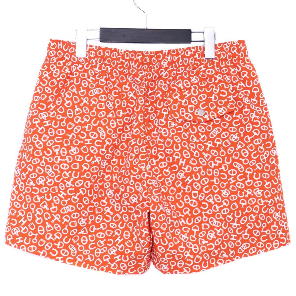 未使用 HERMES Pop Corn Swim Trunks Lサイズ オレンジ H558101H3