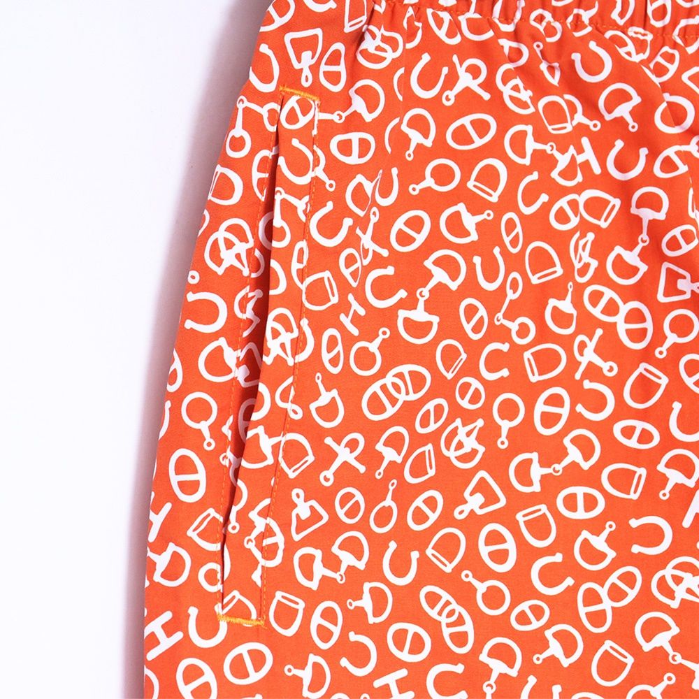 未使用 HERMES Pop Corn Swim Trunks Lサイズ オレンジ H558101H3