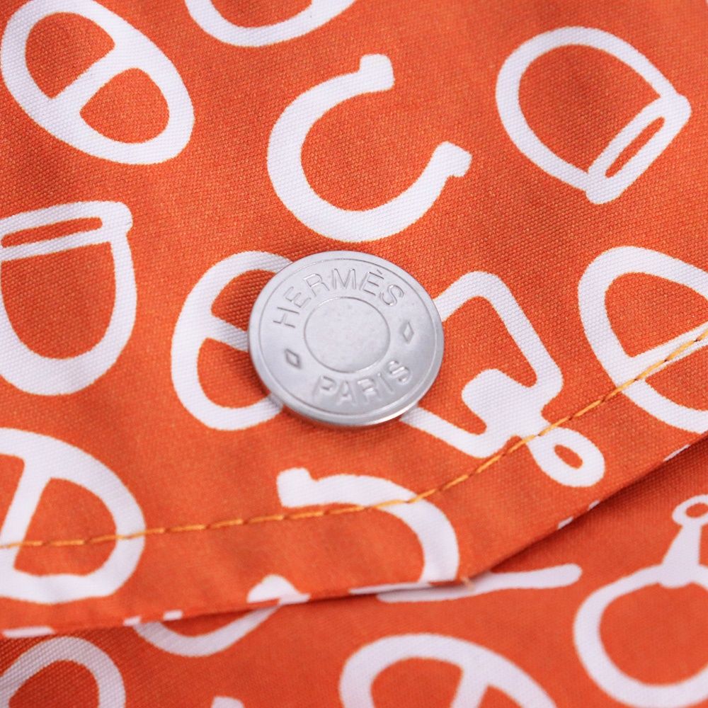 未使用 HERMES Pop Corn Swim Trunks Lサイズ オレンジ H558101H3