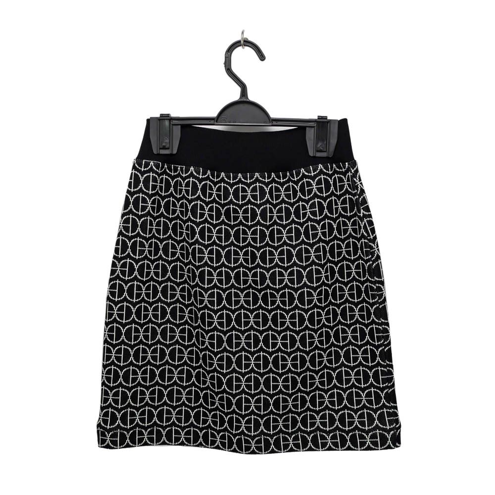 名東 エルメス スカート 総柄 ブラック 黒 綿 レディース アパレル 女 服