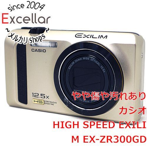 [bn:6] CASIO製 EXILIM EX-ZR300GD ゴールド 1610万画素