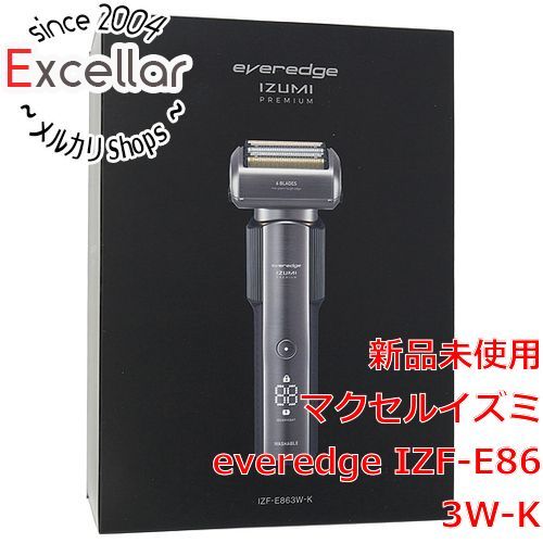 bn:16] IZUMI メンズシェーバー 6枚刃 everedge IZF-E863W-K ブラック