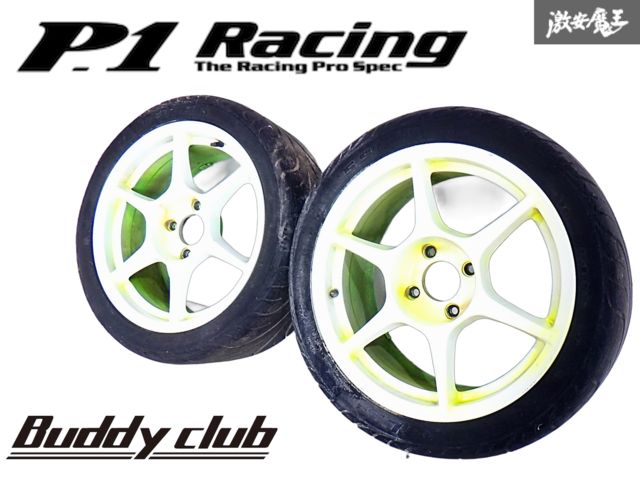 ○Buddy club P-1レーシング 17インチ 8J +32 PCD114.3 4H 4穴