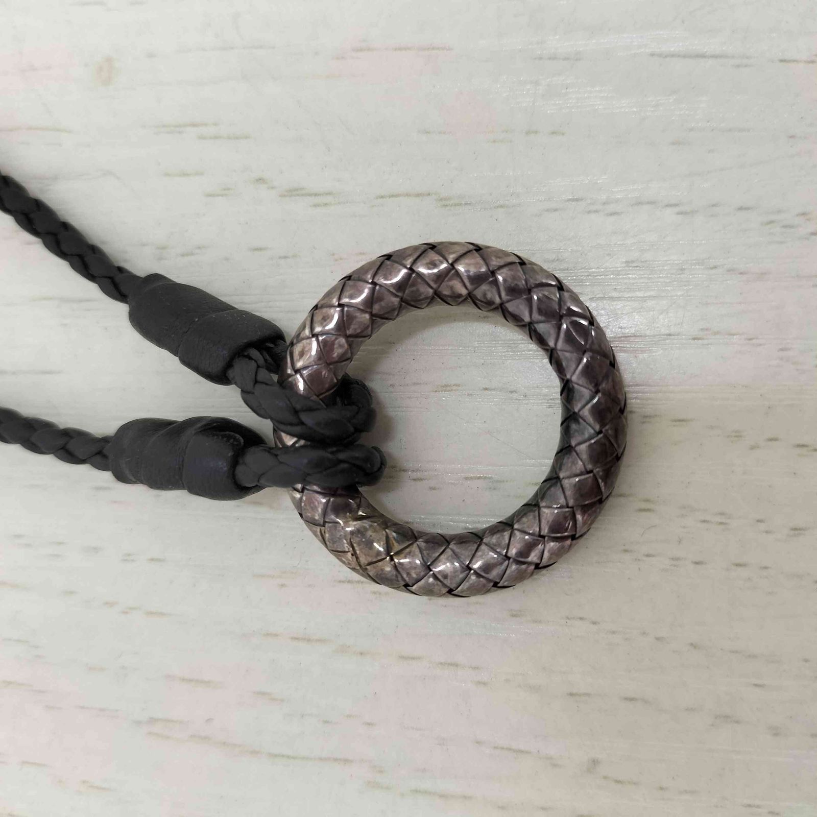 ボッテガヴェネタ BOTTEGA VENETA ag925刻印 イントレチャート リング