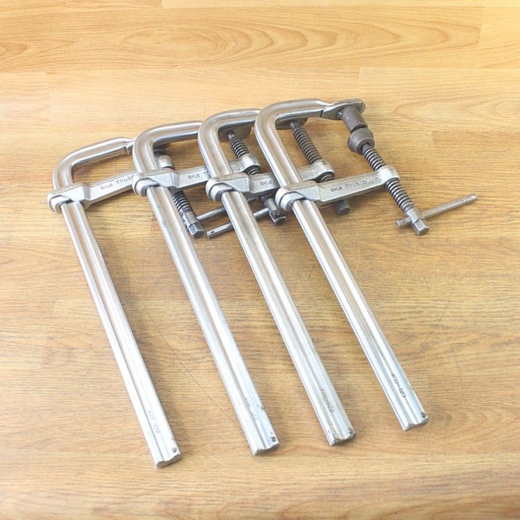 セット TRUSCO トラスコ中山 GKLB 400 F型クランプ 木工クランプ