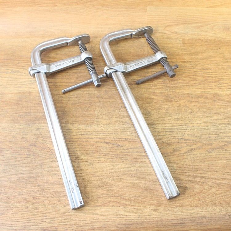 セット TRUSCO トラスコ中山 GKLB 400 F型クランプ 木工クランプ