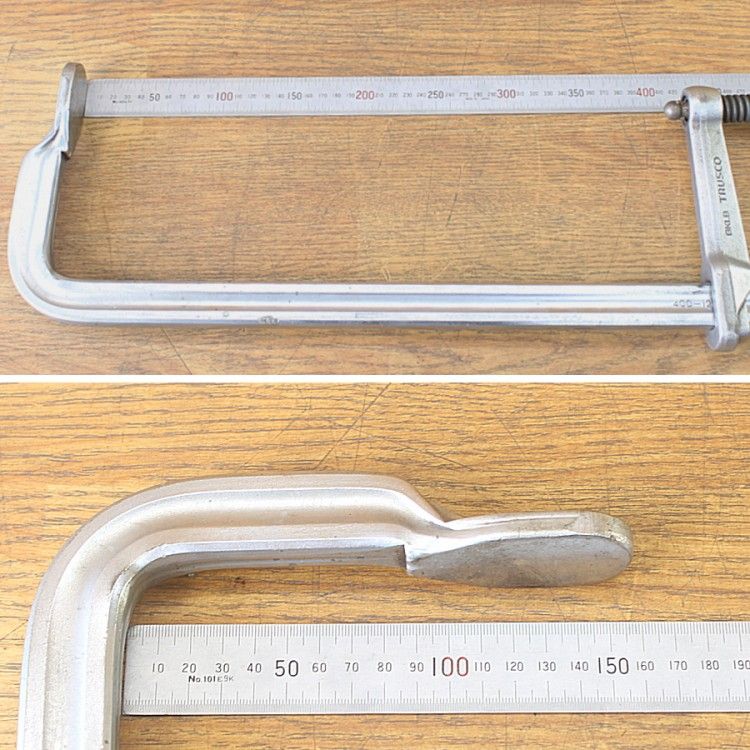  セット TRUSCO トラスコ中山 GKLB 400 F型クランプ 木工クランプ 固定クランプ バイス クランプ