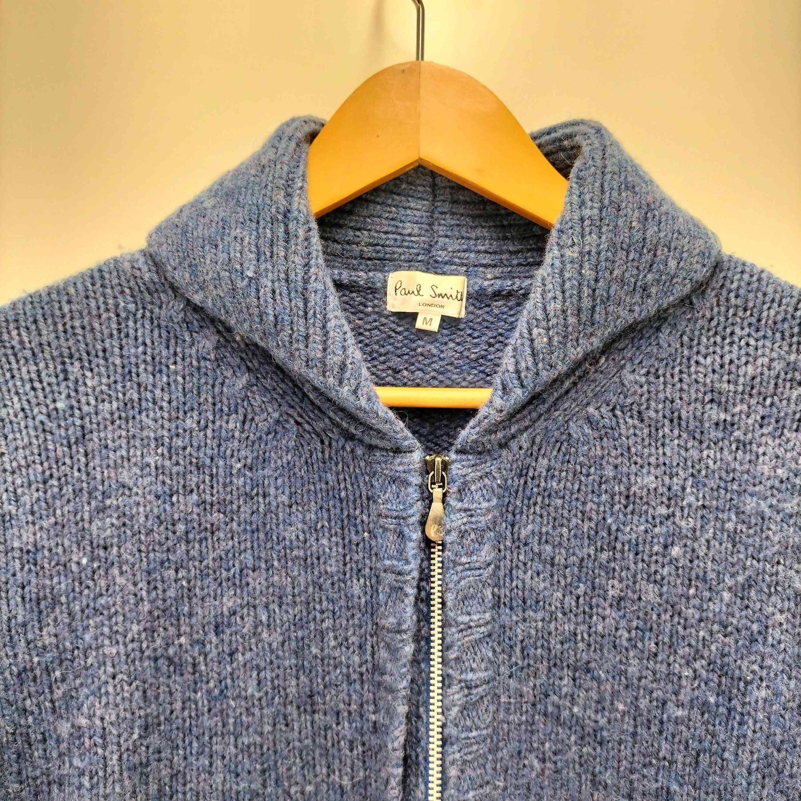 ポールスミス Paul Smith ショールカラー ジップアップ ウール