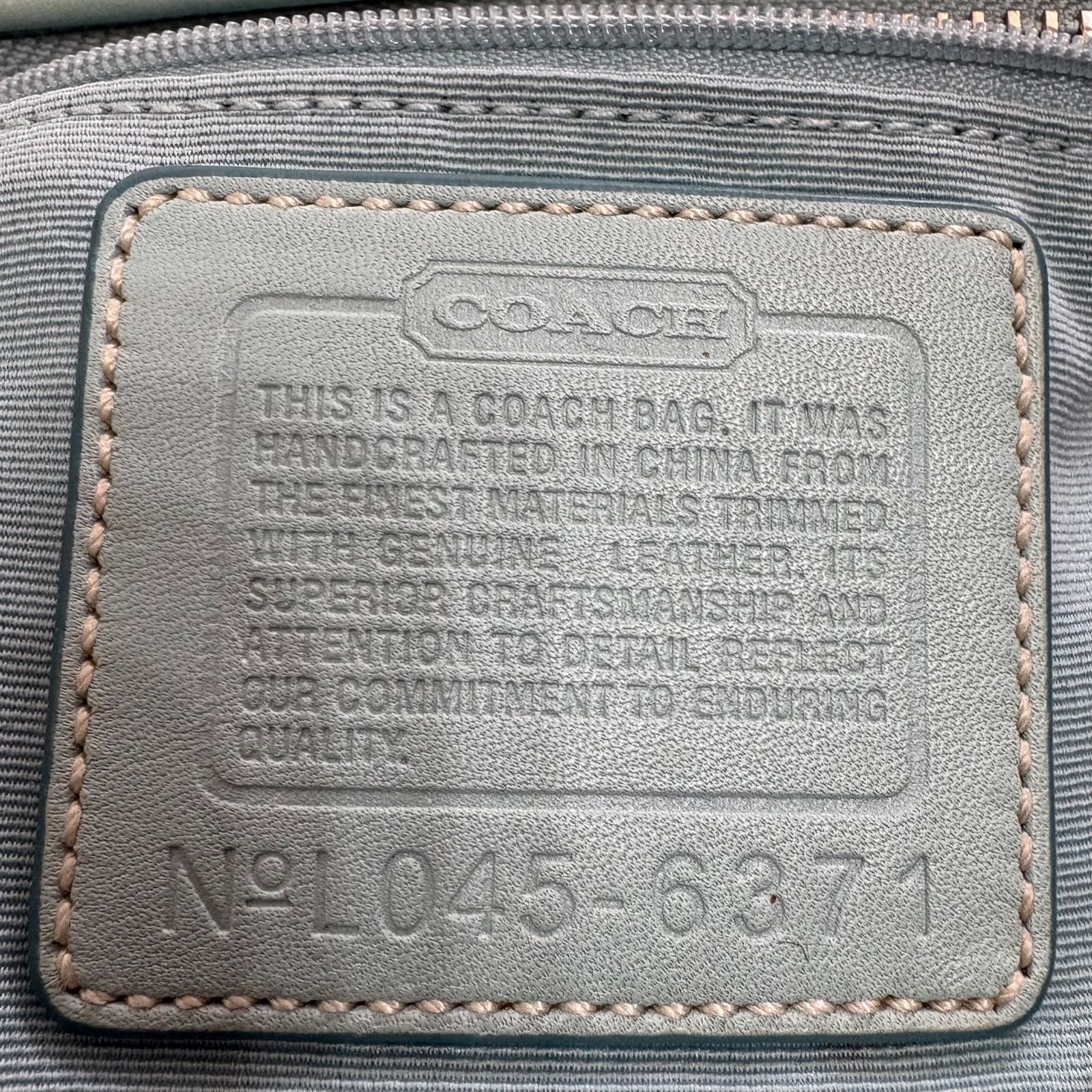  coach Demi Baguette Bag accessory porch light blue コーチ シグネチャーハンドバッグ ポーチ ホーボー ハンドバッグ バッグ