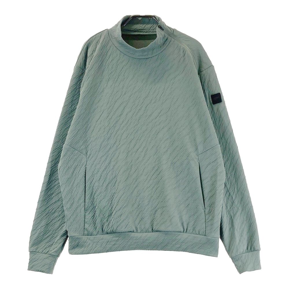 サイズ L BEAMS GOLF ビームスゴルフ 2025年モデル B.G.THREE モックネック 長袖Tシャツ グリーン系 ゴルフウェア メンズ ストスト